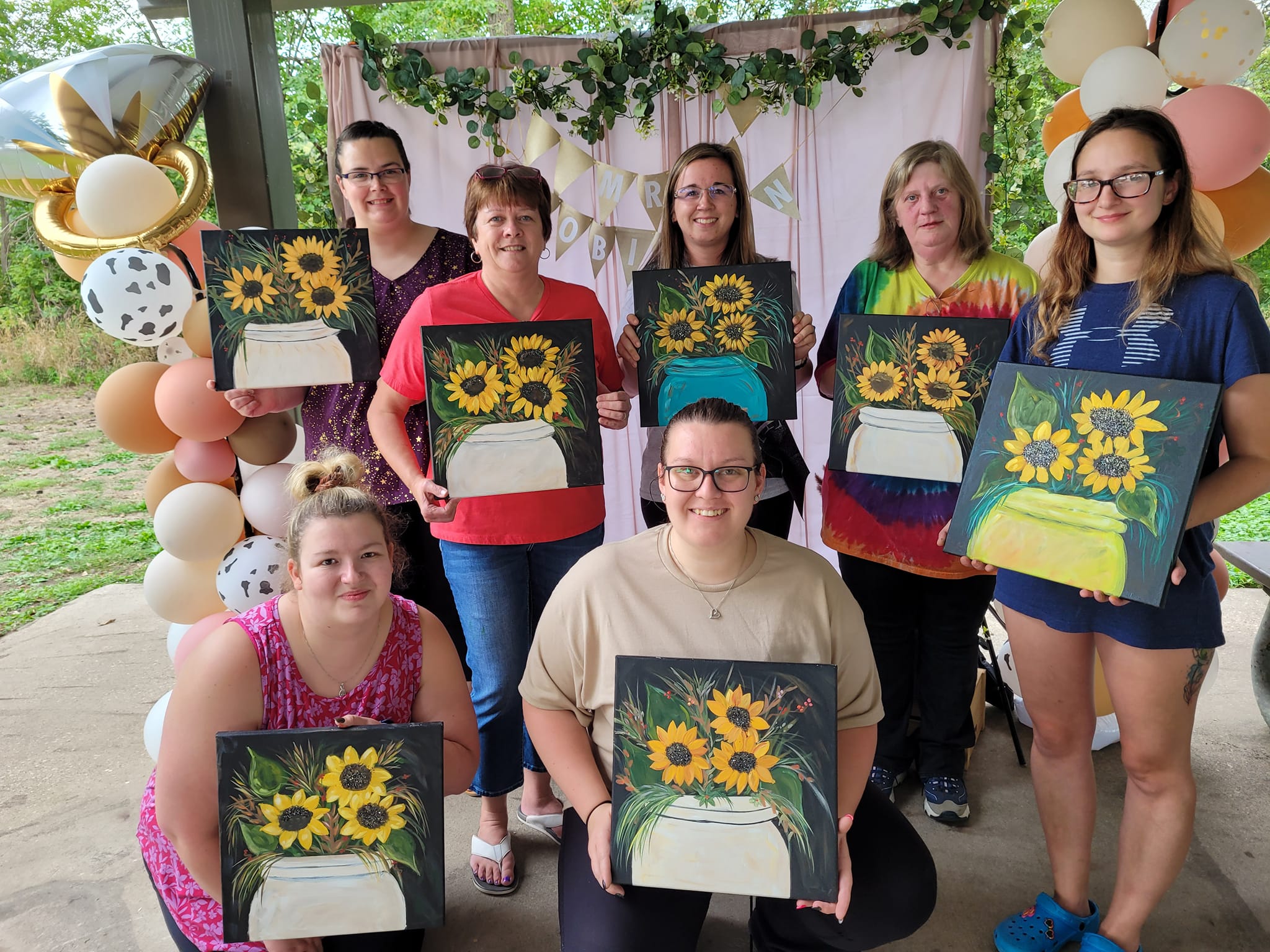 Outdoor paint party